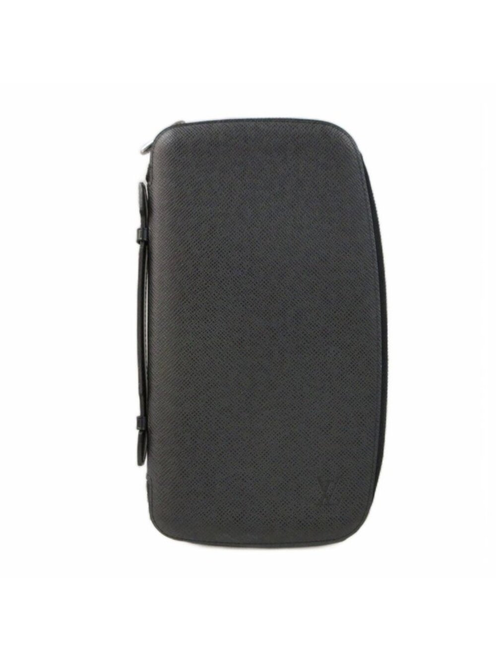 Louis Vuitton Taiga Organizer Atholl Second Black Leather Wallet